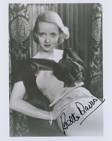 Lot #1684 Bette Davis Signed Photograph - Image 1