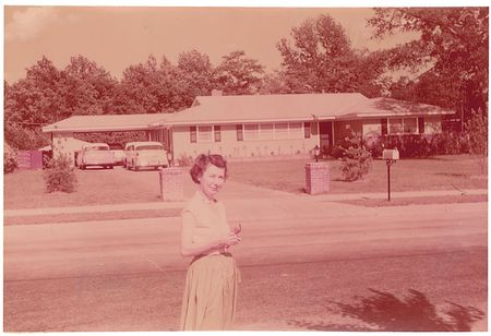 Lot #841 Elvis Presley: Unique candid photos of a young Elvis outside his Audubon Drive home - Image 1