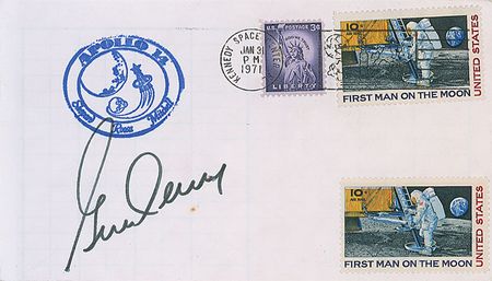 Lot #474 Apollo 14: Cernan and Engle Commemorative Covers - Image 2