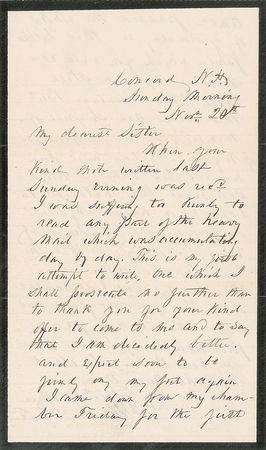 Lot #80 Franklin Pierce: Incredibly rare outpouring of grief from the reclusive former president following the death of his wife - Image 1