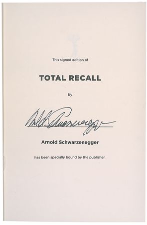 Lot #342 Arnold Schwarzenegger Book - Image 1