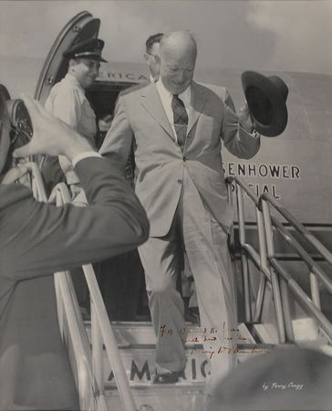 Lot #22 Dwight D. Eisenhower: Enormous portrait of