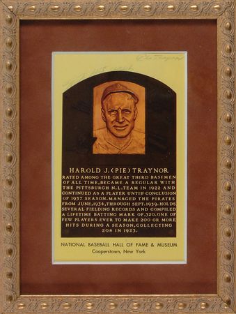 Lot #1546 Pie Traynor Hall Of Fame Card - Image 2