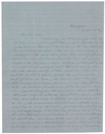 Lot #72 Dolley Madison: Mary Cutts: ?Like her life, it was calm & beautiful,? writes Dolley Madison's beloved niece in this personal account of the former first lady?s death - Image 1