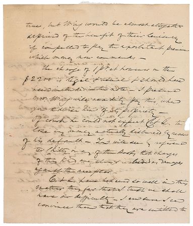 Lot #121 Martin Van Buren Handwritten Letter Signed - Image 2