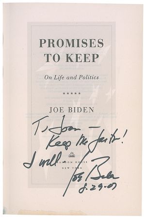 Lot #271 Joe Biden Book - Image 1