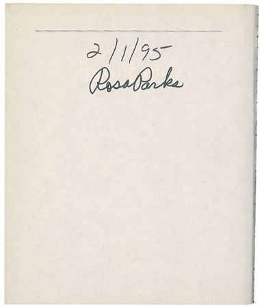 Lot #327 Rosa Parks - Image 1