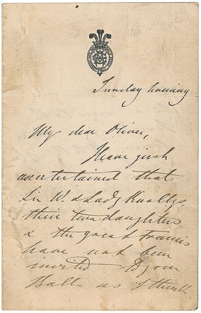 Lot #224 King Edward VII Handwritten Letter Signed - Image 1