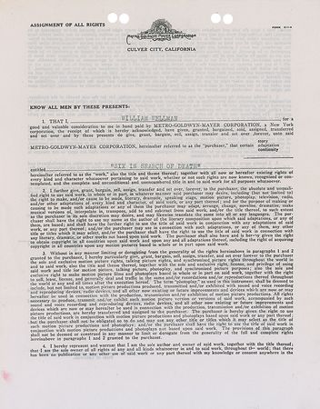 Lot #1296 William Wellman - Image 1