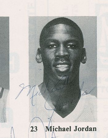 Lot #1323 Michael Jordan: Incredible 1982 UNC program with Jordan’s freshman year signature - Image 3