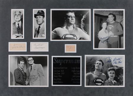 Lot #1121 Superman: Fantastic Superman display, featuring George Reeves and the very rare John Hamilton - Image 1