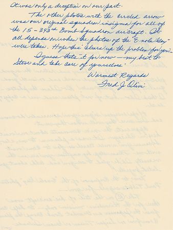 Lot #415 Bockscar: Fred Olivi: “The R on the tail of his aircraft was there for the Hiroshima mission only—to help confuse the Japanese” - Image 2