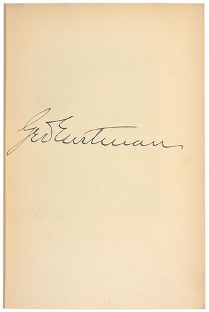 Lot #200 George Eastman Book - Image 1