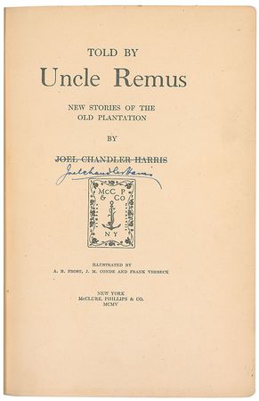 Lot #630 Joel Chandler Harris Book - Image 1