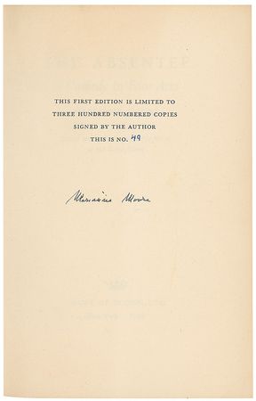 Lot #1915 Marianne Moore - Image 1