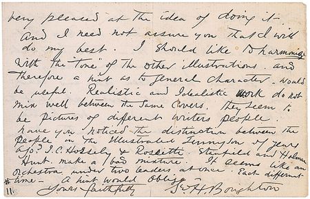 Lot #601 George Henry Boughton: ?Realistic and Idealistic work do not mix well between the same covers? - Image 2