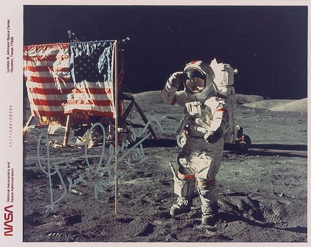 Lot #532 Gene Cernan Signed Photograph - Image 1