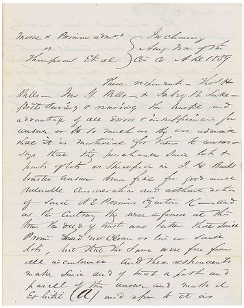 Lot #69 Abraham Lincoln: William H. Herndon Signed Document - Image 1