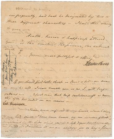 Lot #185 Aaron Burr: Writing to Madison on the use of ciphers and codes in correspondence - Image 2