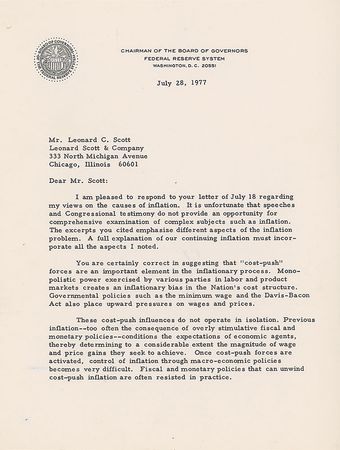 Lot #275 Arthur Burns - Image 1