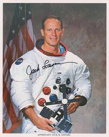 Lot #496 Jack Lousma Signed Photographs - Image 1
