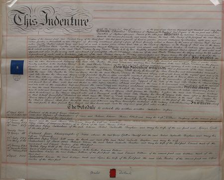 Lot #617 Charles Dickens: Exceedingly rare and stunning lease for a parcel of land ?known by the name ?Seeming Ruff? but now called ?Scrubby Bushes,?? between Dickens and a Gad?s Hill native - Image 3