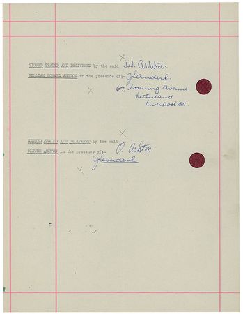 Lot #828 Brian Epstein and Billy J. Kramer: Epstein signs Billy J. Kramer to NEMS - Image 2