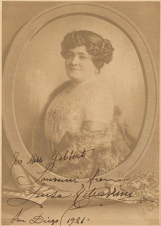 Lot #806 Luisa Tetrazzini Signed Photograph - Image 1