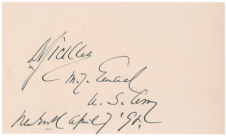 Lot #460 Daniel Sickles - Image 1