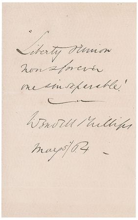 Lot #333 Wendell Phillips - Image 1