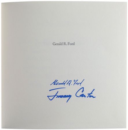Lot #144 Gerald Ford and Jimmy Carter Book - Image 1
