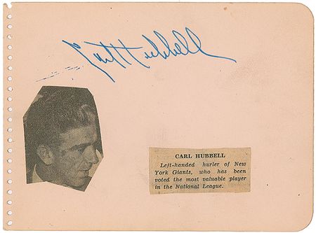 Lot #1435 Goose Goslin and Carl Hubbell - Image 1