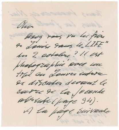 Lot #804 Igor Stravinsky Handwritten Letter Signed - Image 1
