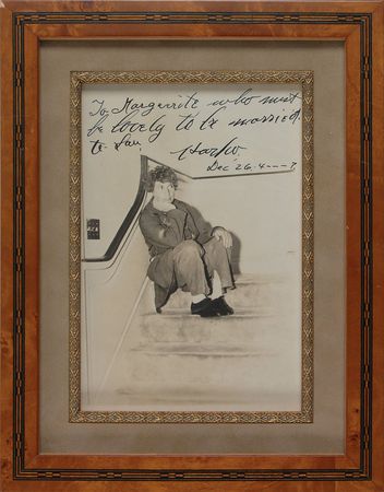 Lot #1112 Harpo Marx Signed Photograph - Image 2