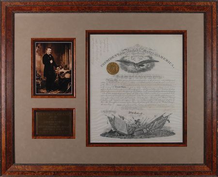 Lot #30 U. S. Grant: Beautifully presented military appointment - Image 1