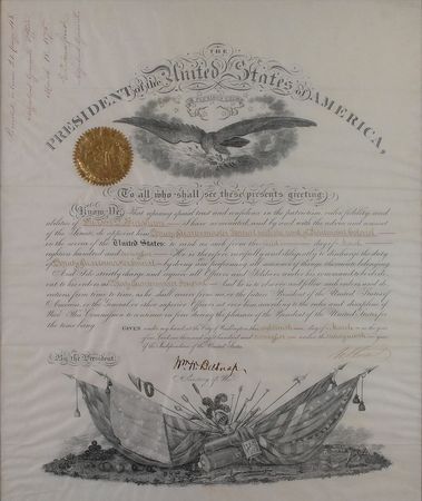 Lot #30 U. S. Grant: Beautifully presented military appointment - Image 2