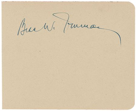 Lot #107 Harry and Bess Truman Signatures - Image 2