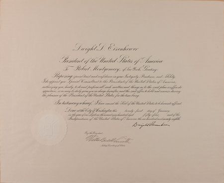 Lot #23 Dwight D. Eisenhower: Ike appoints noted