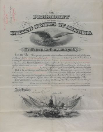Lot #12 Grover Cleveland Signed Document