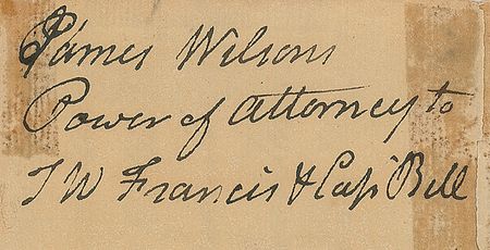 Lot #196 Declaration of Independence: James Wilson Signed Document - Image 3