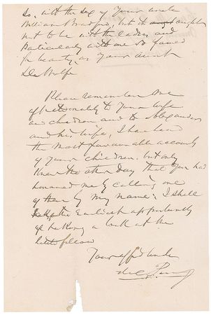 Lot #396 Matthew Perry: Perry attempts to use his influence to get appointments for his nephews in the new Zachary Taylor administration - Image 3