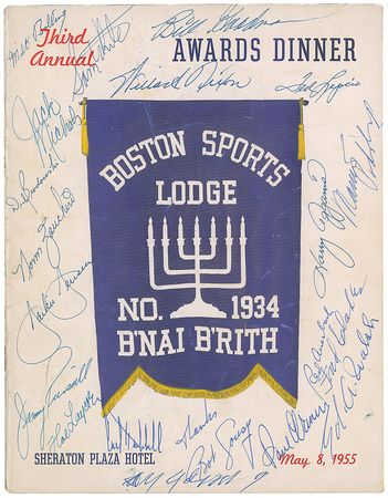 Lot #1315 Baseball Hall of Famers: An outstanding gathering of baseball greats, including Young, Speaker, Walsh, and Agganis - Image 1