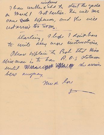 Lot #705 Zane Grey Handwritten Letter Signed - Image 2