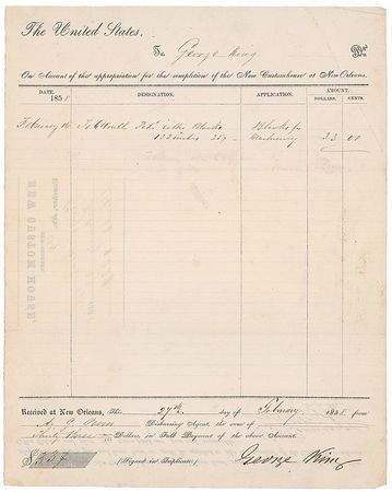 Lot #377 P. G. T. Beauregard Signed Document - Image 1
