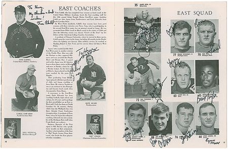 Lot #1419 Football: College All-Stars Program - Image 1