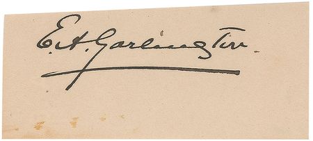 Lot #435 Ernest A. Garlington Signature - Image 1