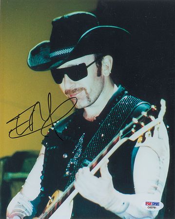 Lot #958 U2: Bono and Edge Signed Photographs - Image 1