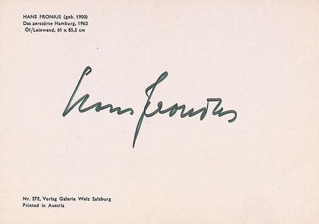Lot #703 Hans Fronius - Image 1