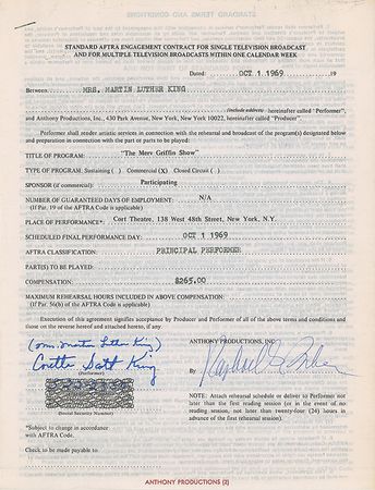 Lot #993 Coretta Scott King - Image 1