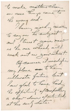 Lot #47 Herbert Hoover: Extremely rare Hoover handwritten letter - Image 2